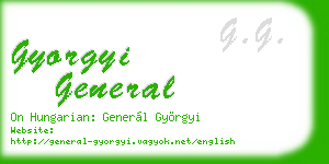 gyorgyi general business card